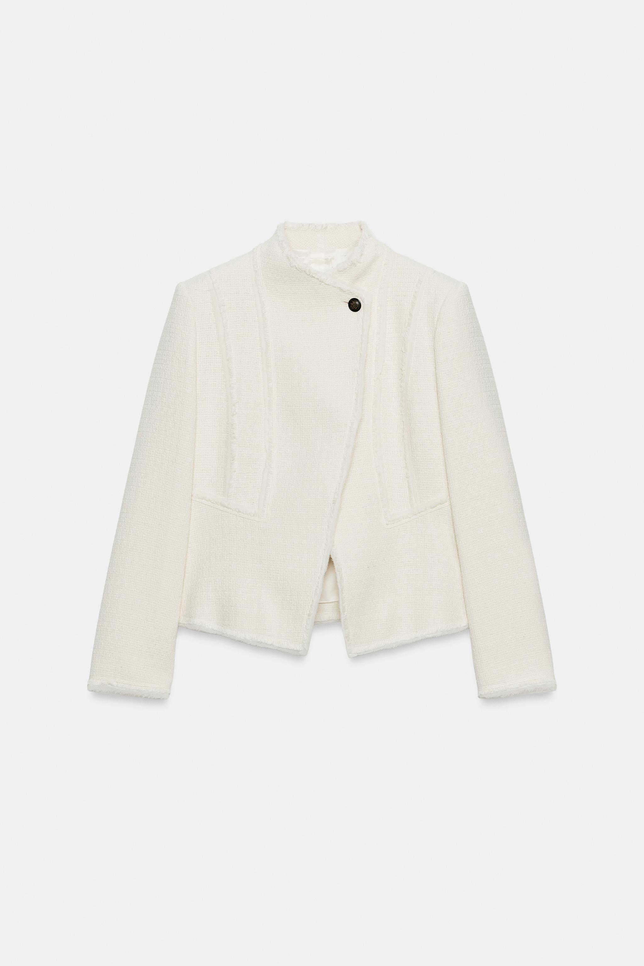 ZW COLLECTION FRINGED PEPLUM BLAZER